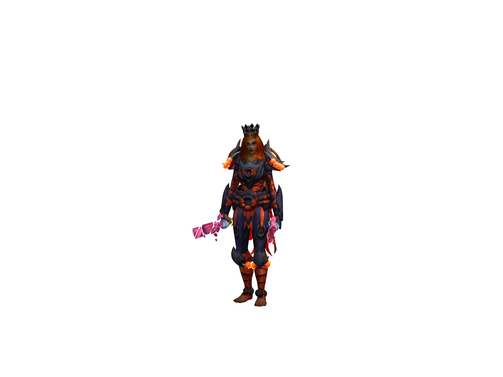 Moine 3D character render