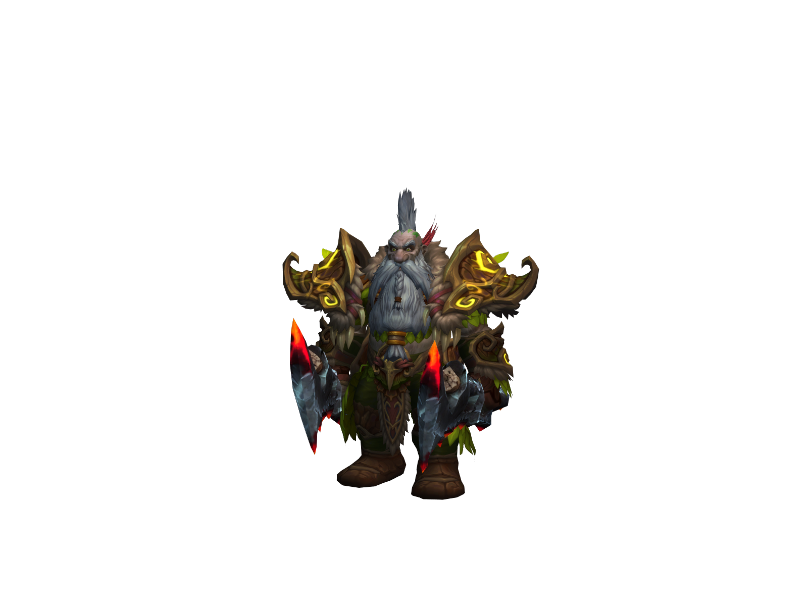 Bouffantdwrf 3D character render