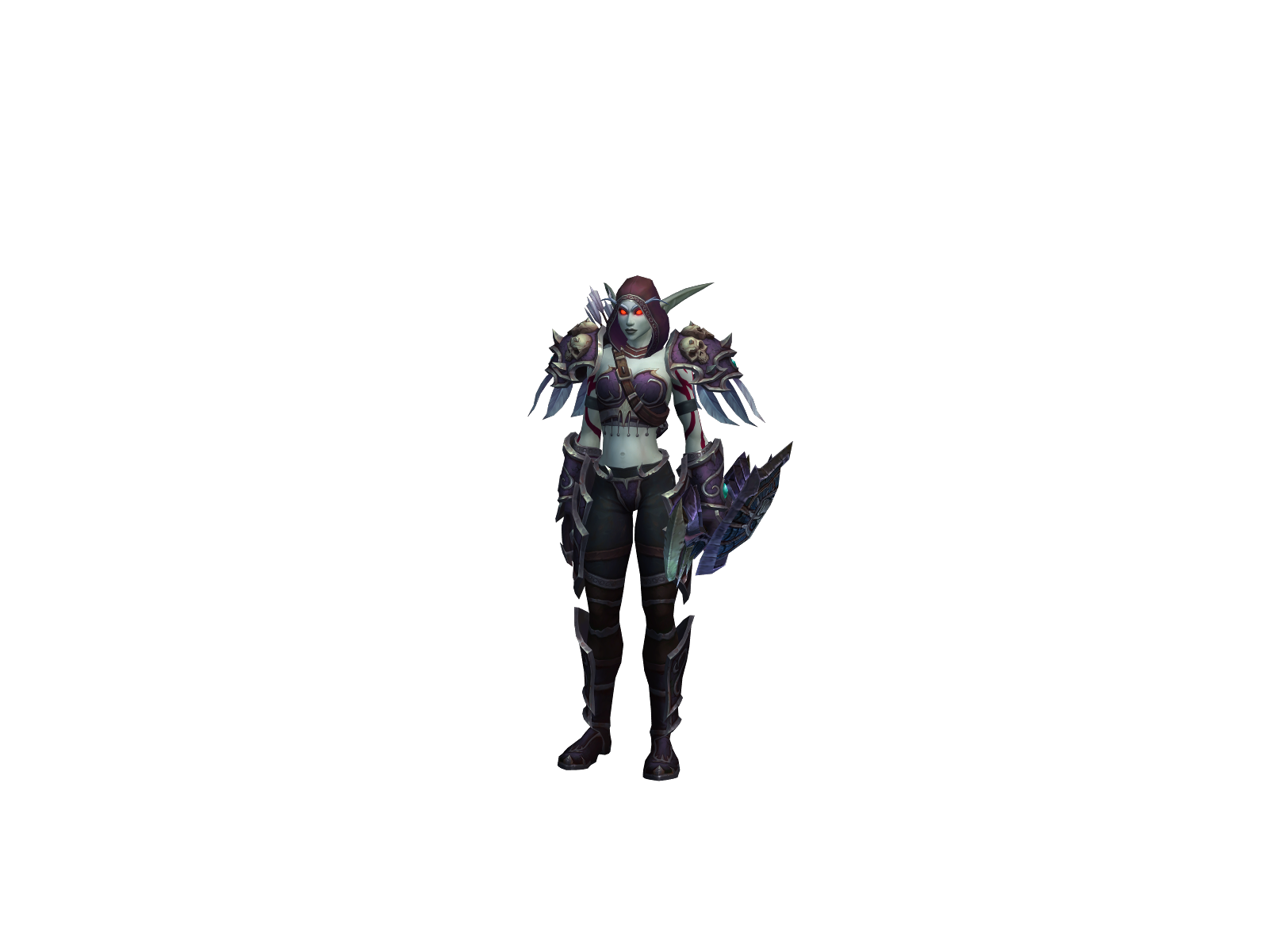 Sylvaneck 3D character render