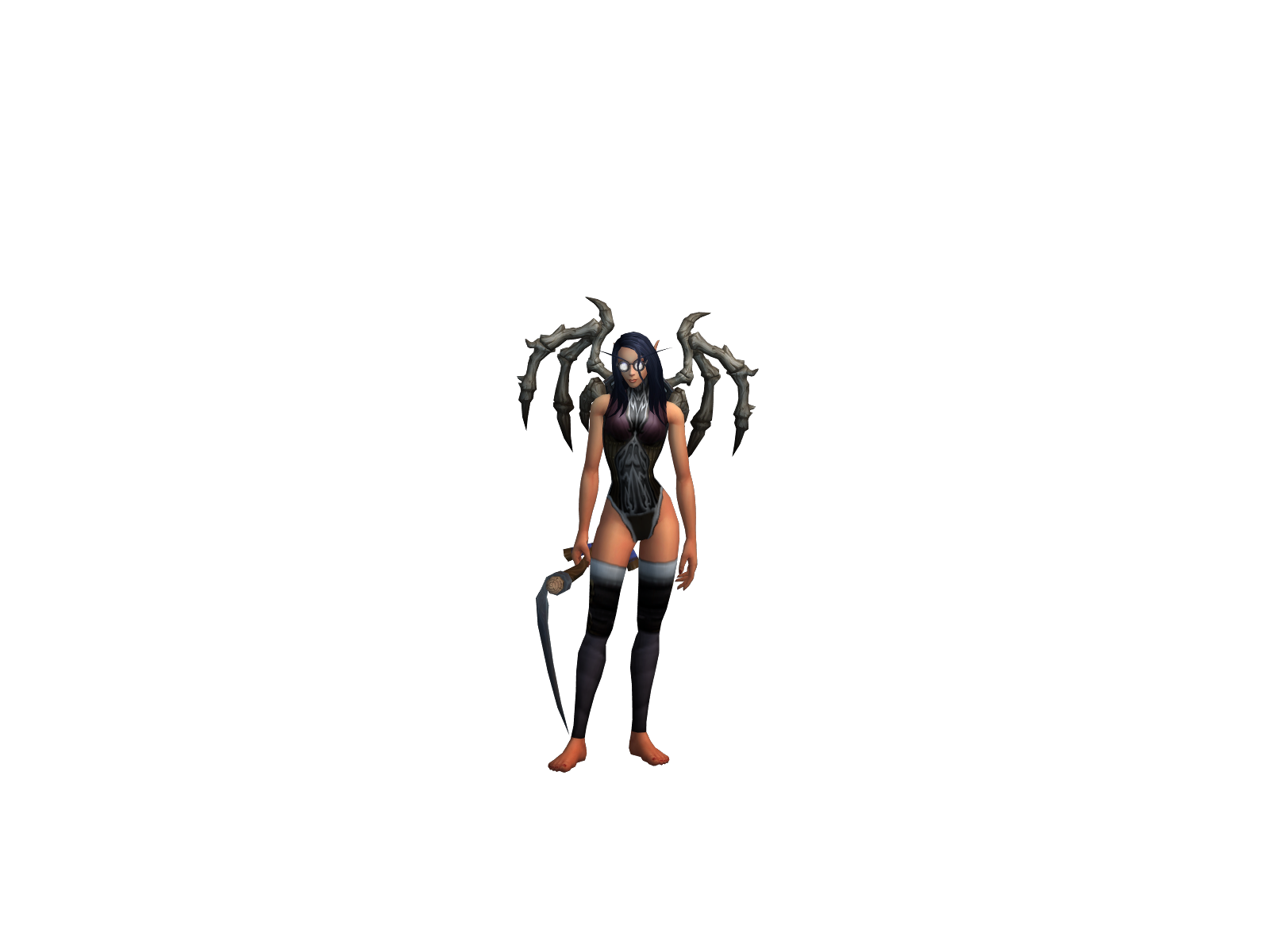 Shel 3D character render