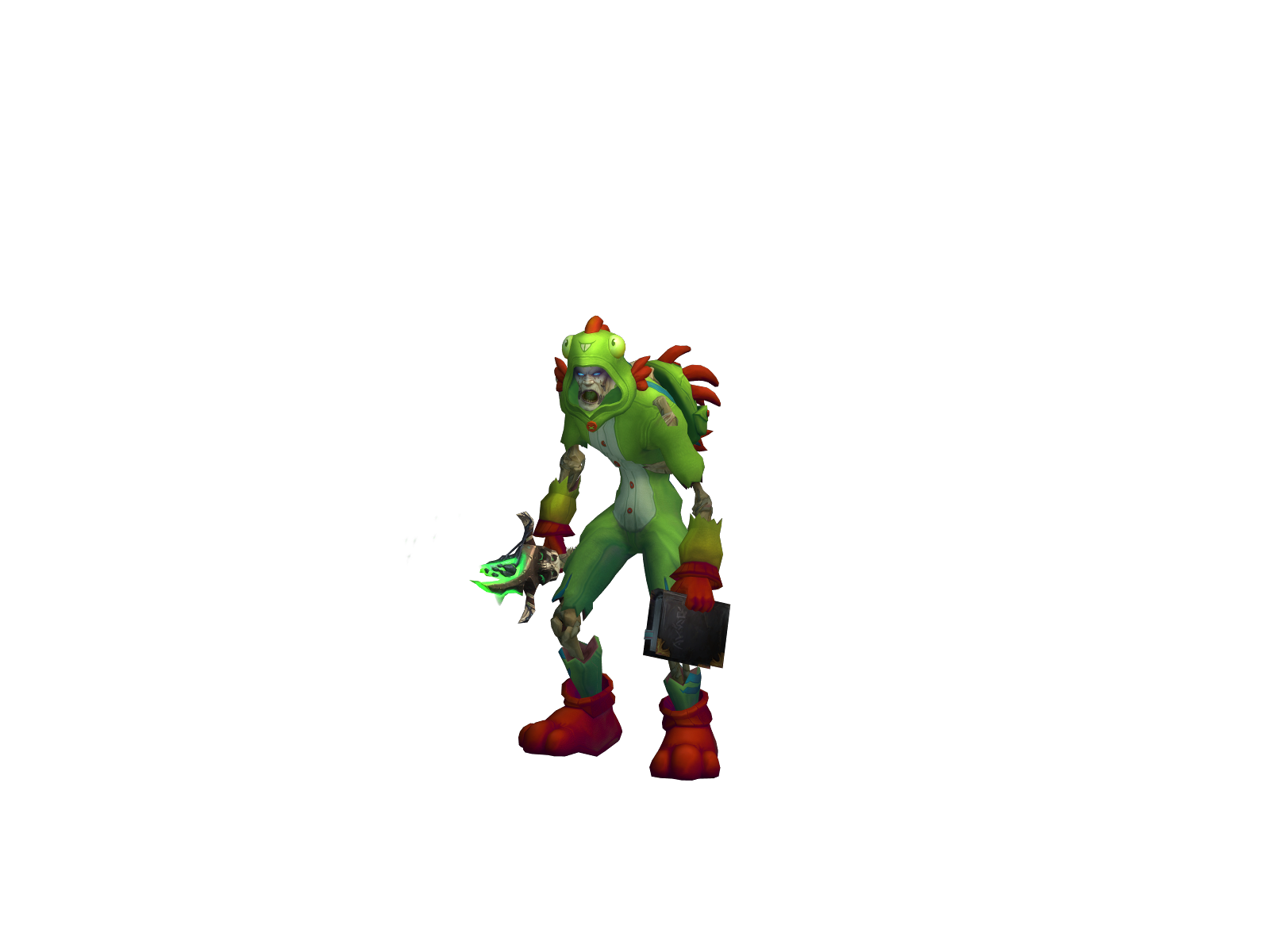 Excavator 3D character render