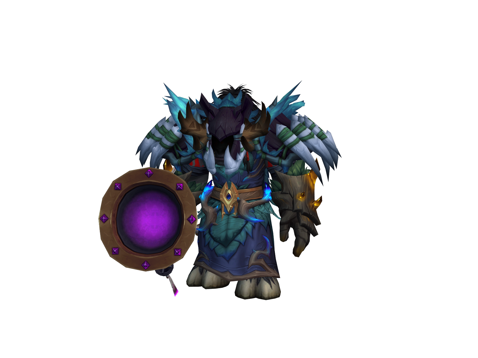 Wasabícannon 3D character render