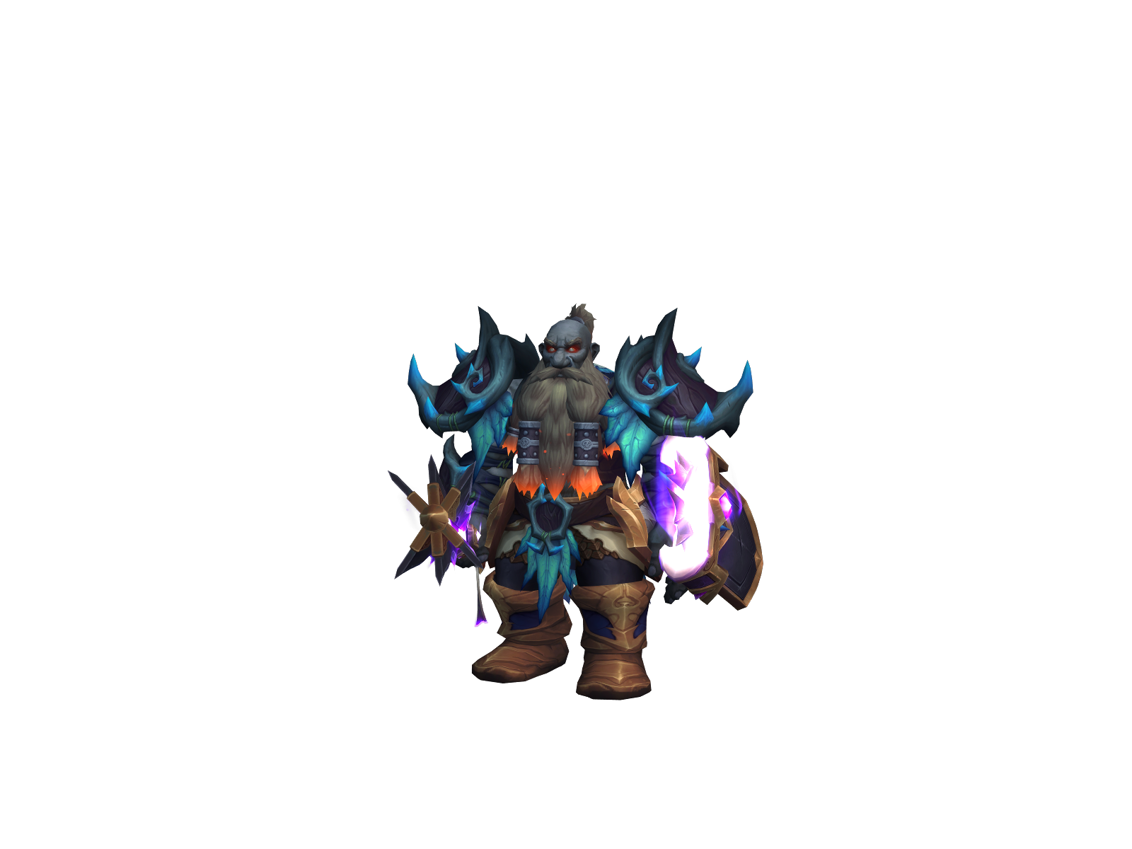 Dwarfhpal 3D character render
