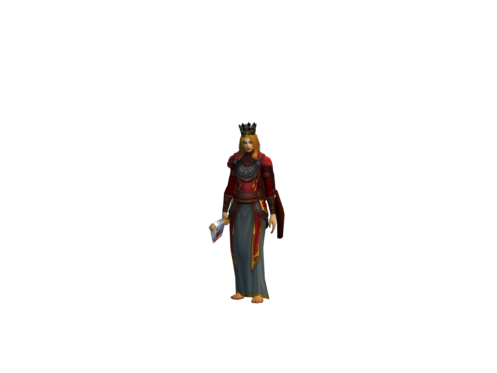 Ricachonda 3D character render