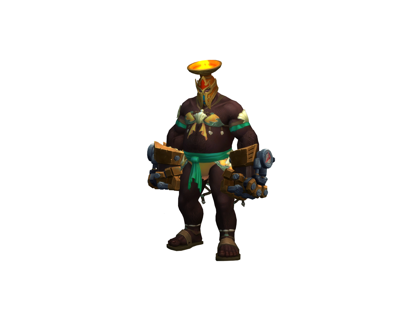 Ngannouu 3D character render