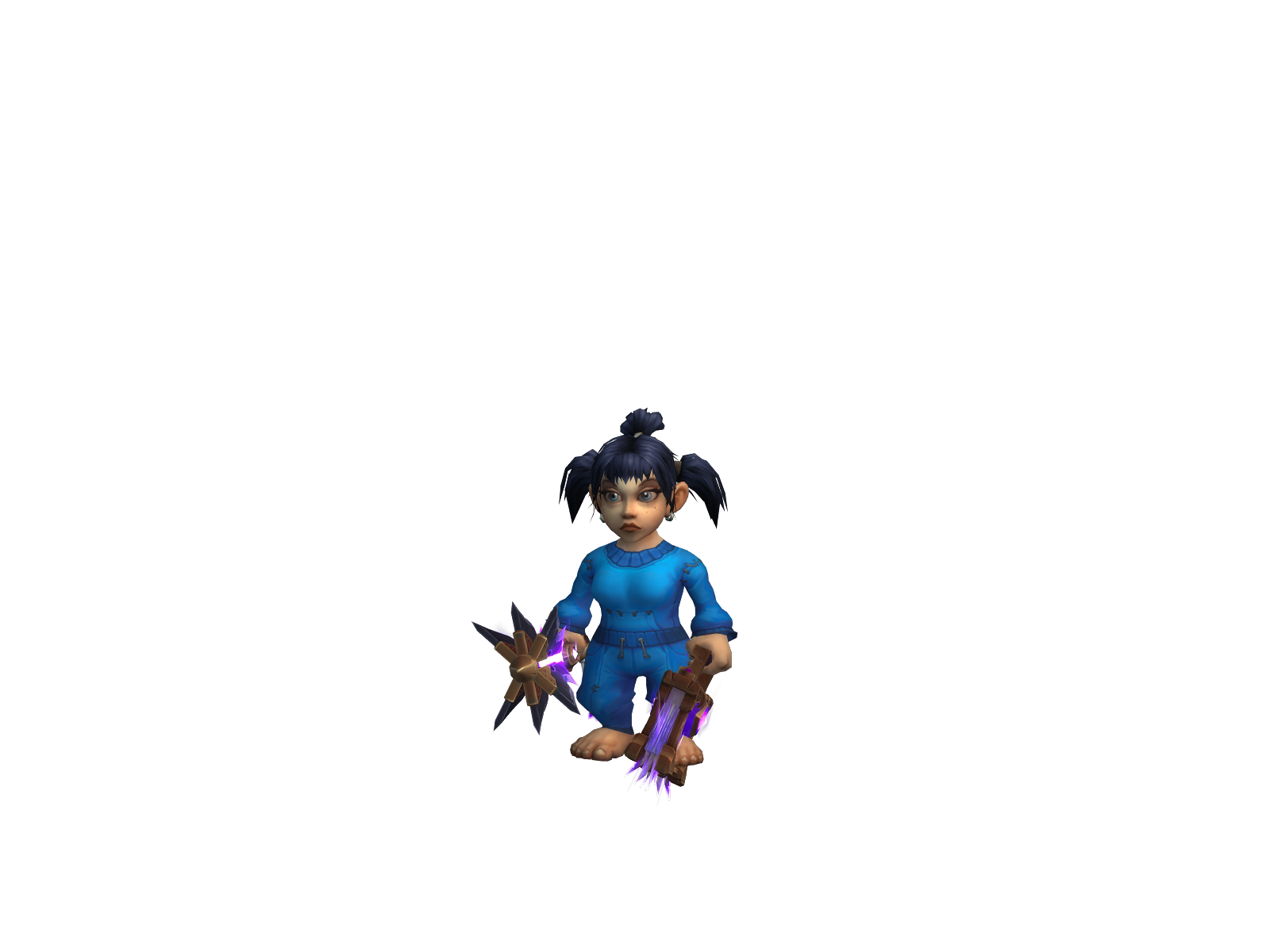 Marknunkwang 3D character render