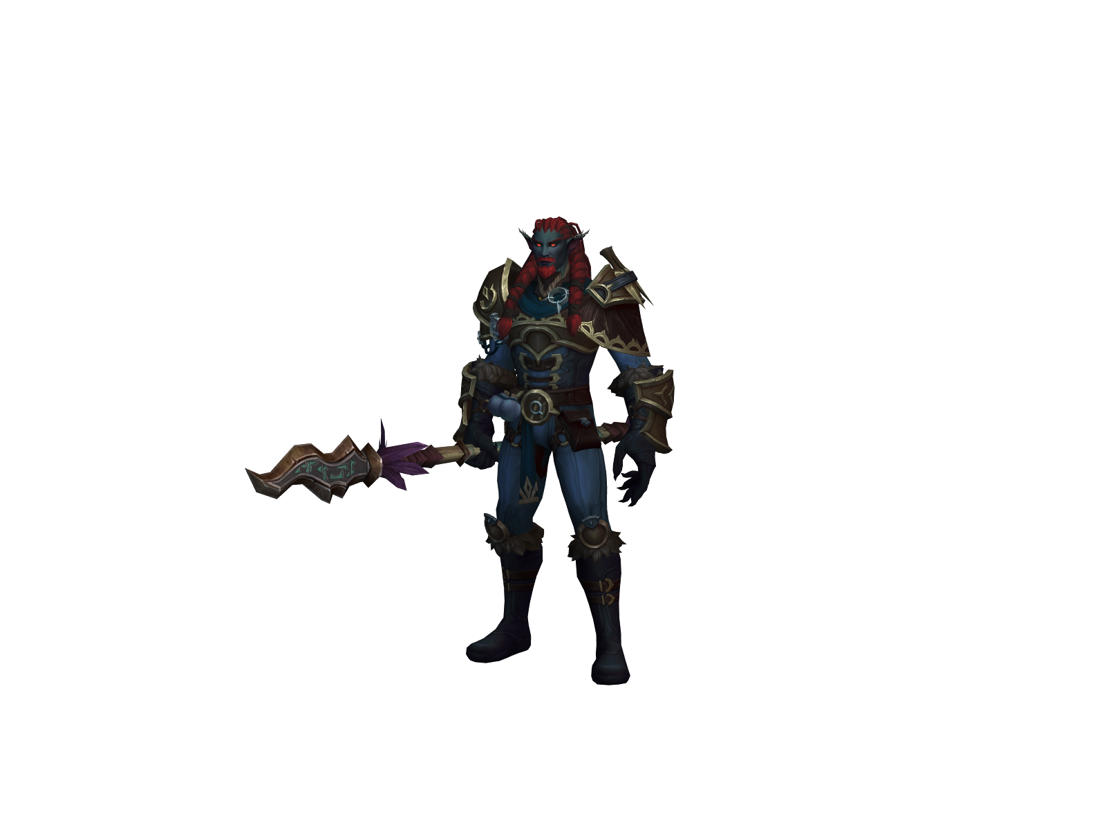 Rocaine 3D character render