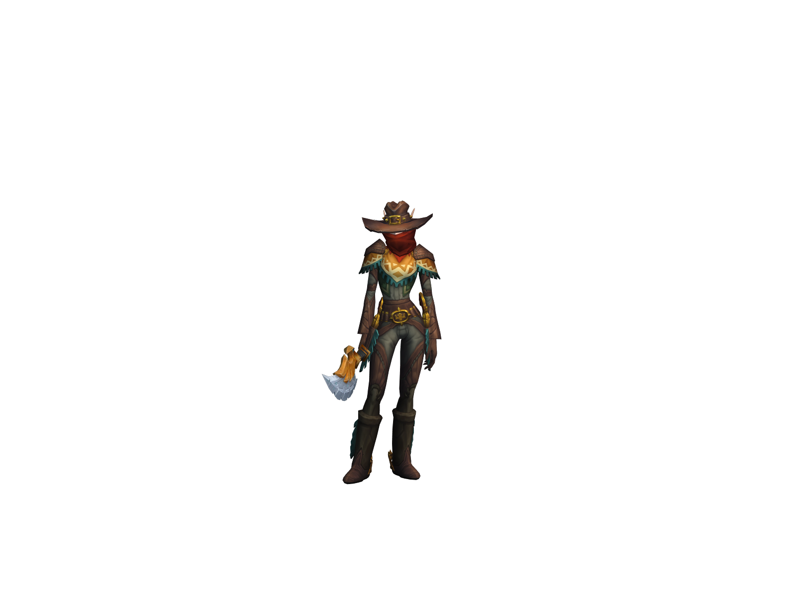 Ggure 3D character render