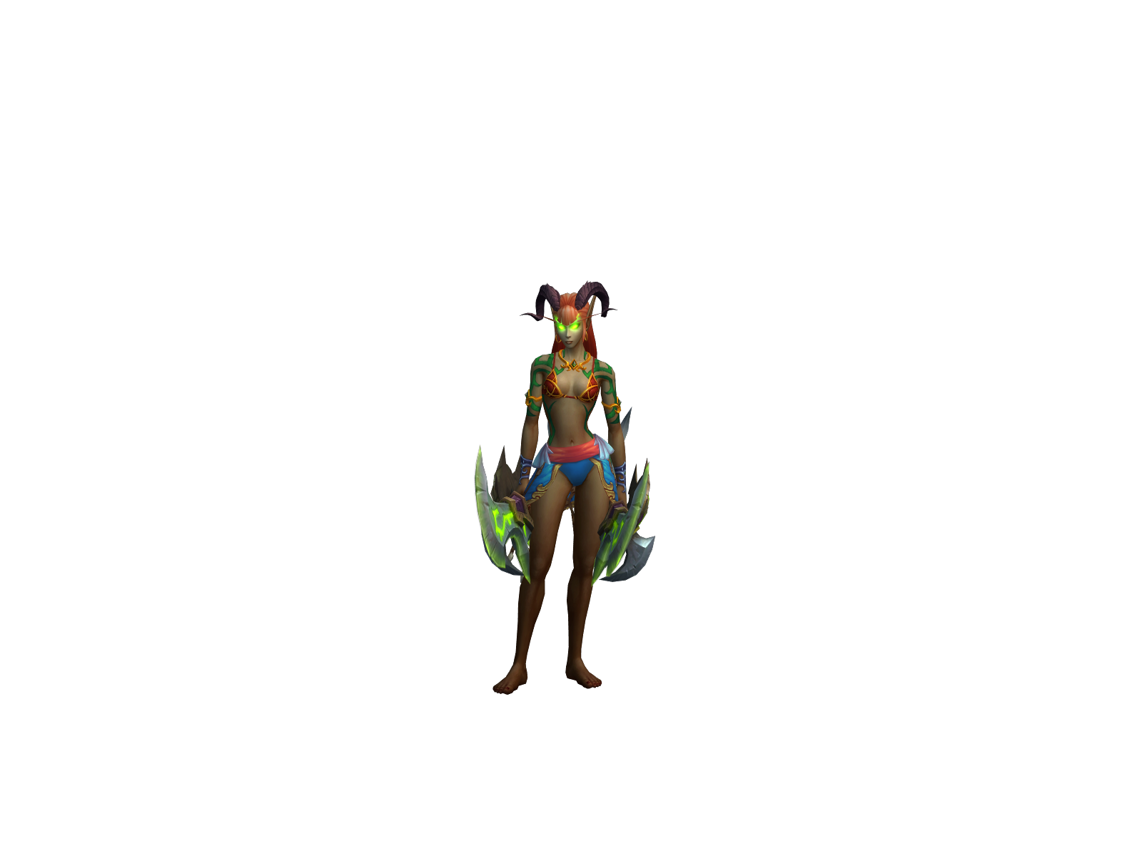 Moreshame 3D character render