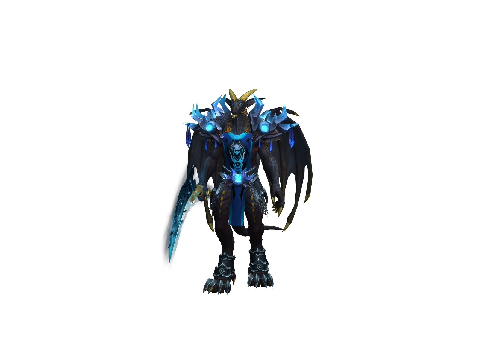 Dragonthese 3D character render