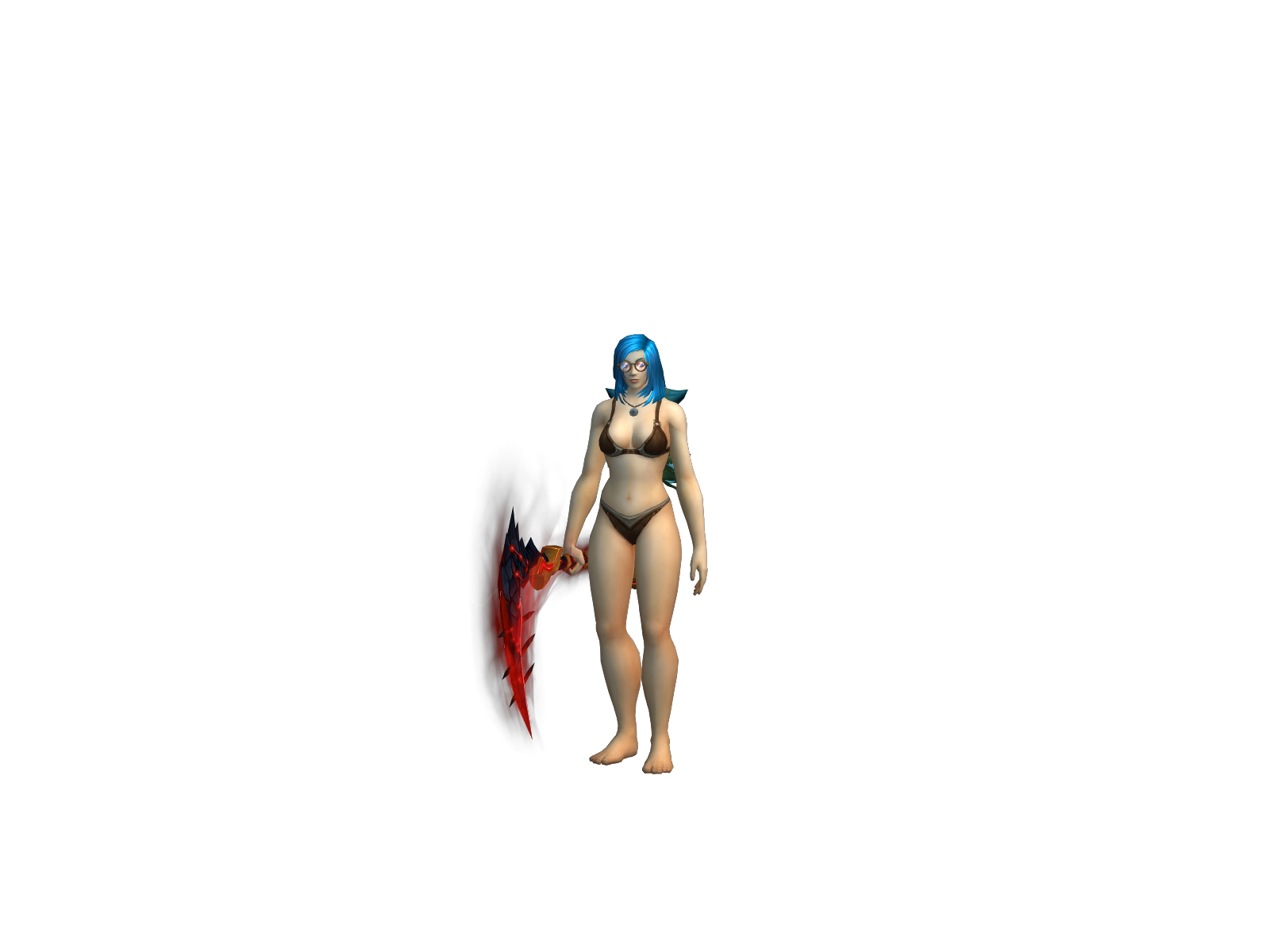 Gthgirlfeet 3D character render