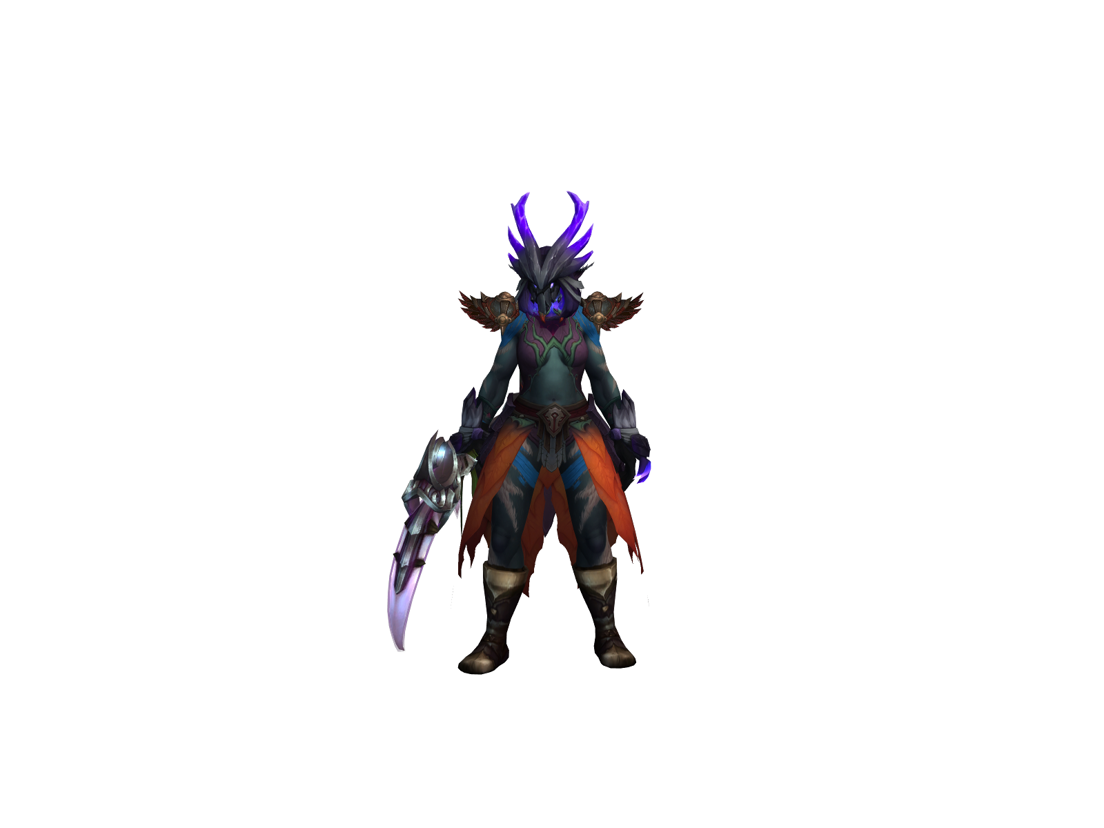 Zetequoatl 3D character render