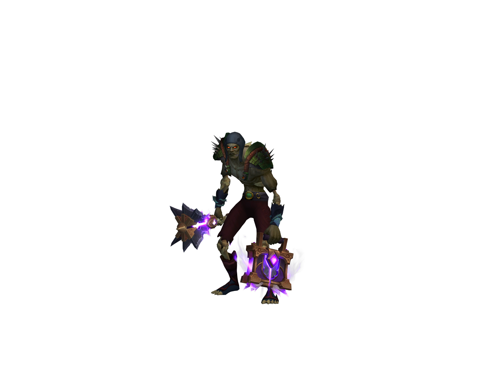 Afkheal 3D character render