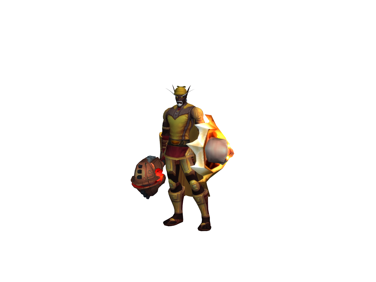 Blitzing 3D character render