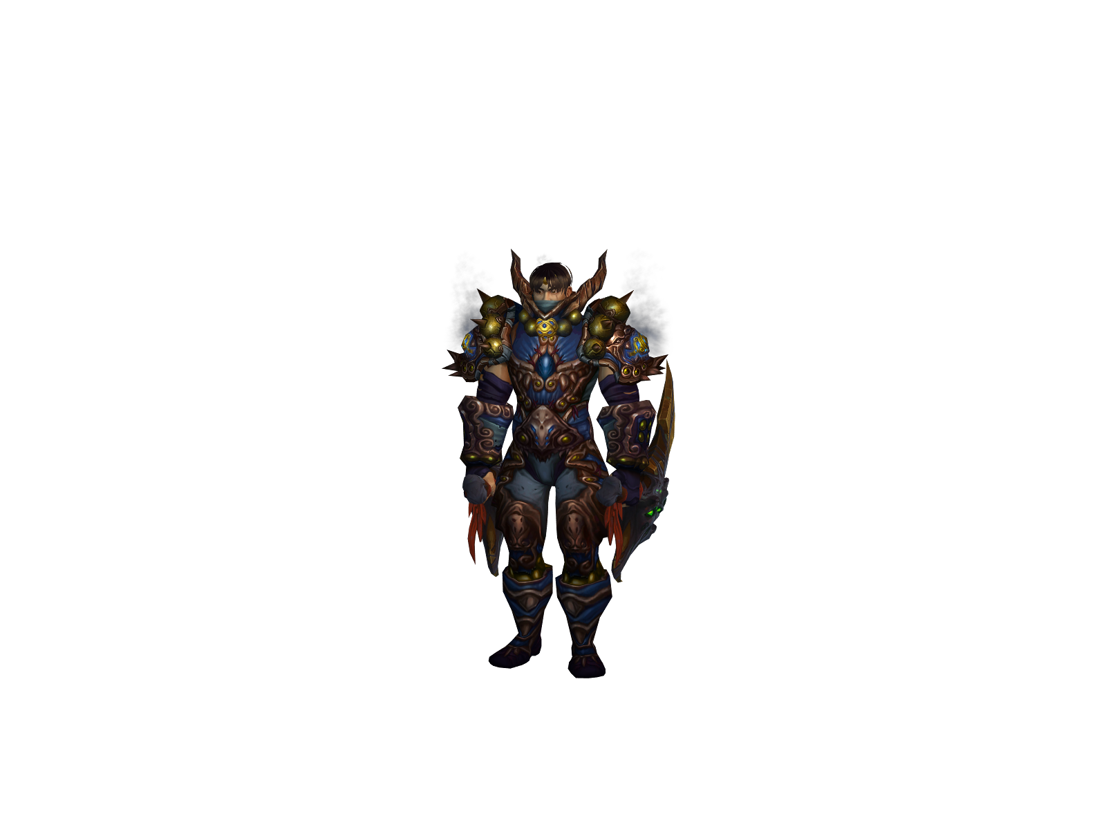 Báki 3D character render