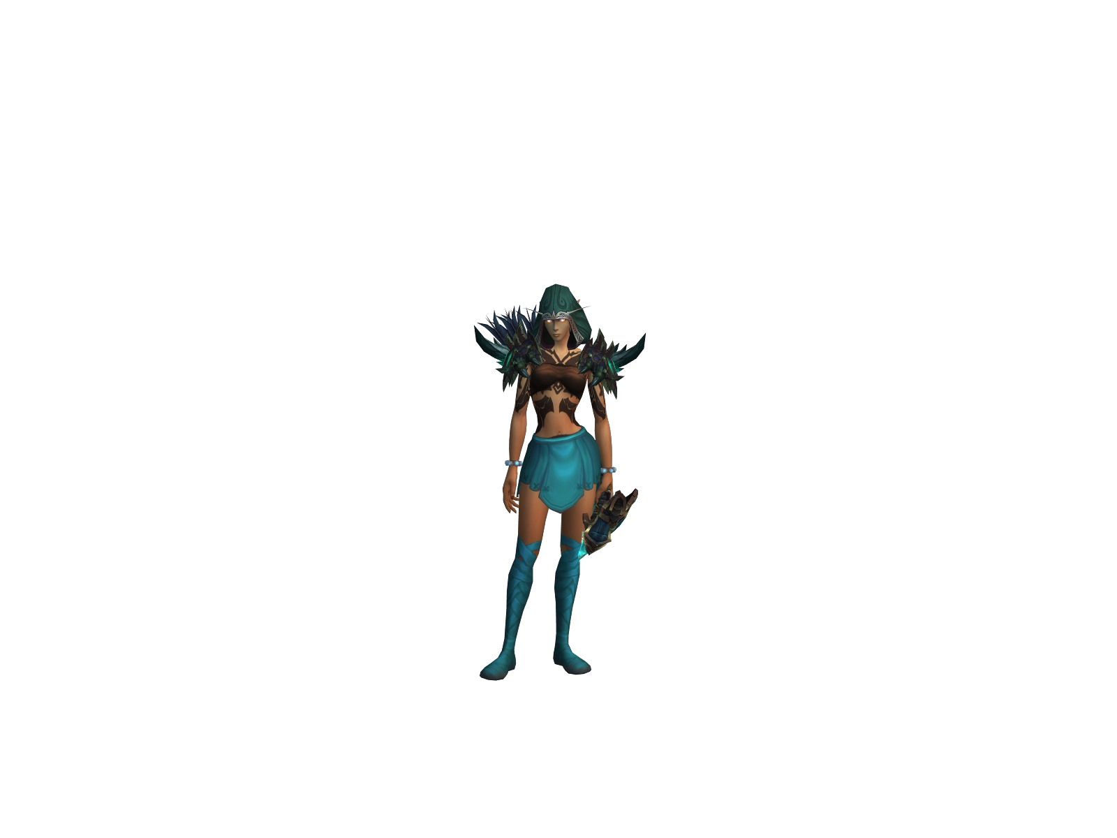 Darkstarla 3D character render