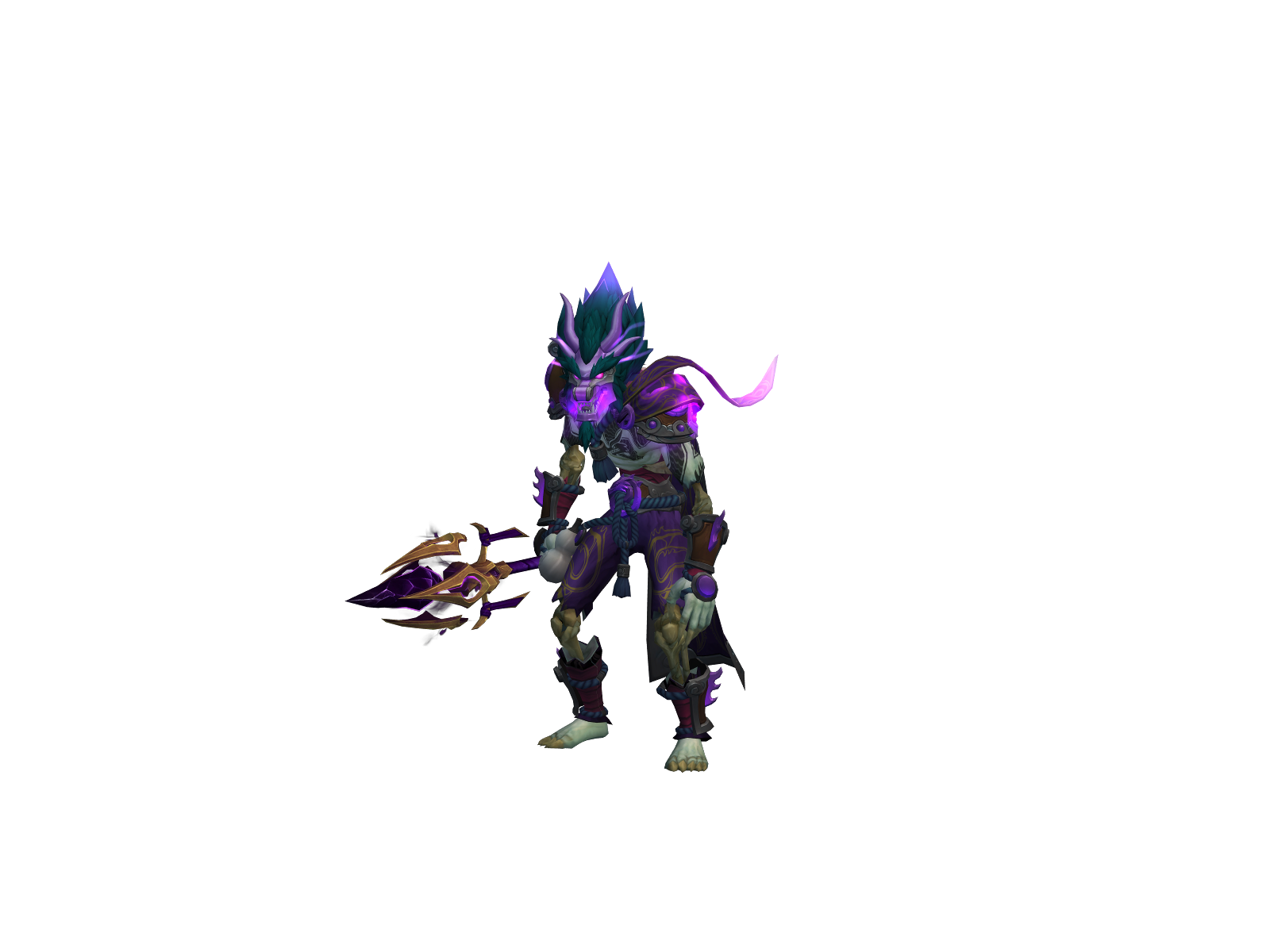Salamonk 3D character render