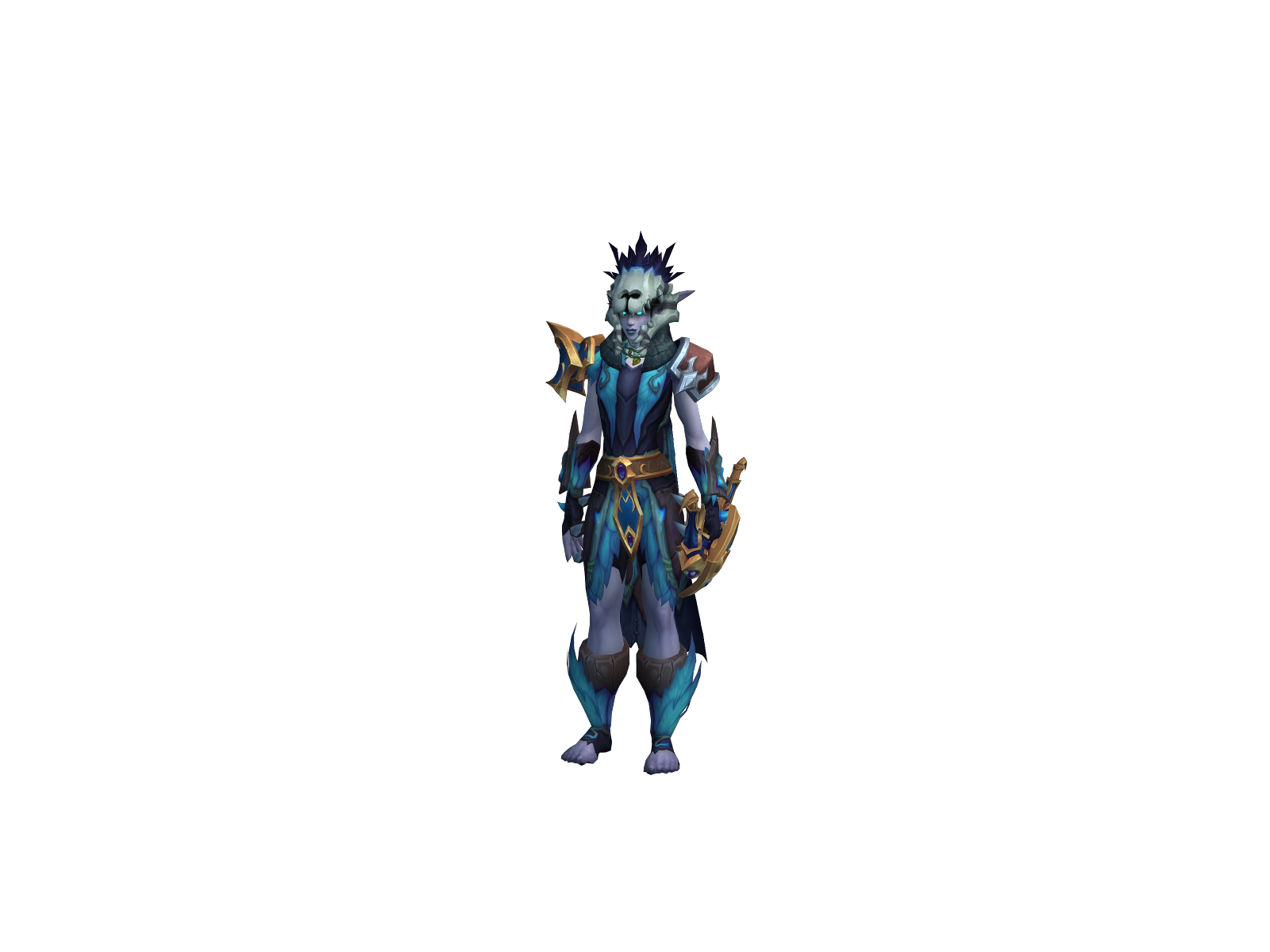 Lillhybrid 3D character render