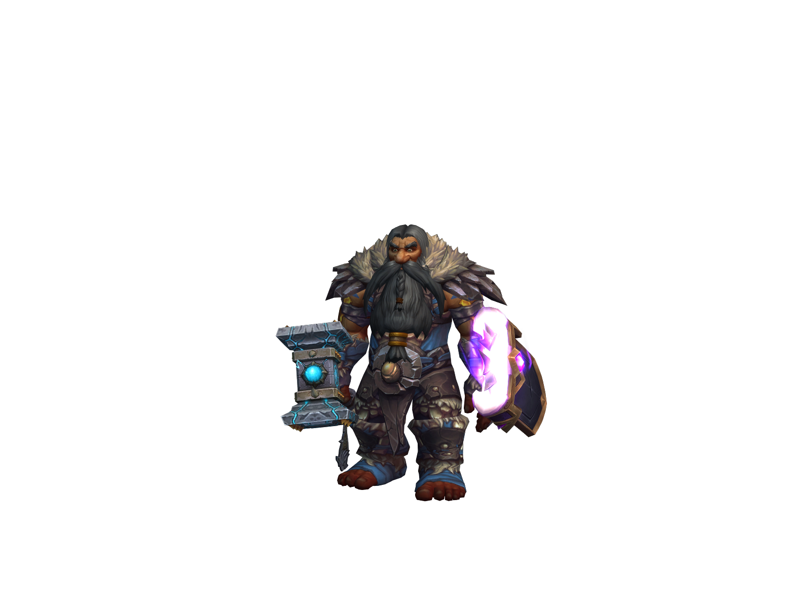 Thunderdwarf 3D character render