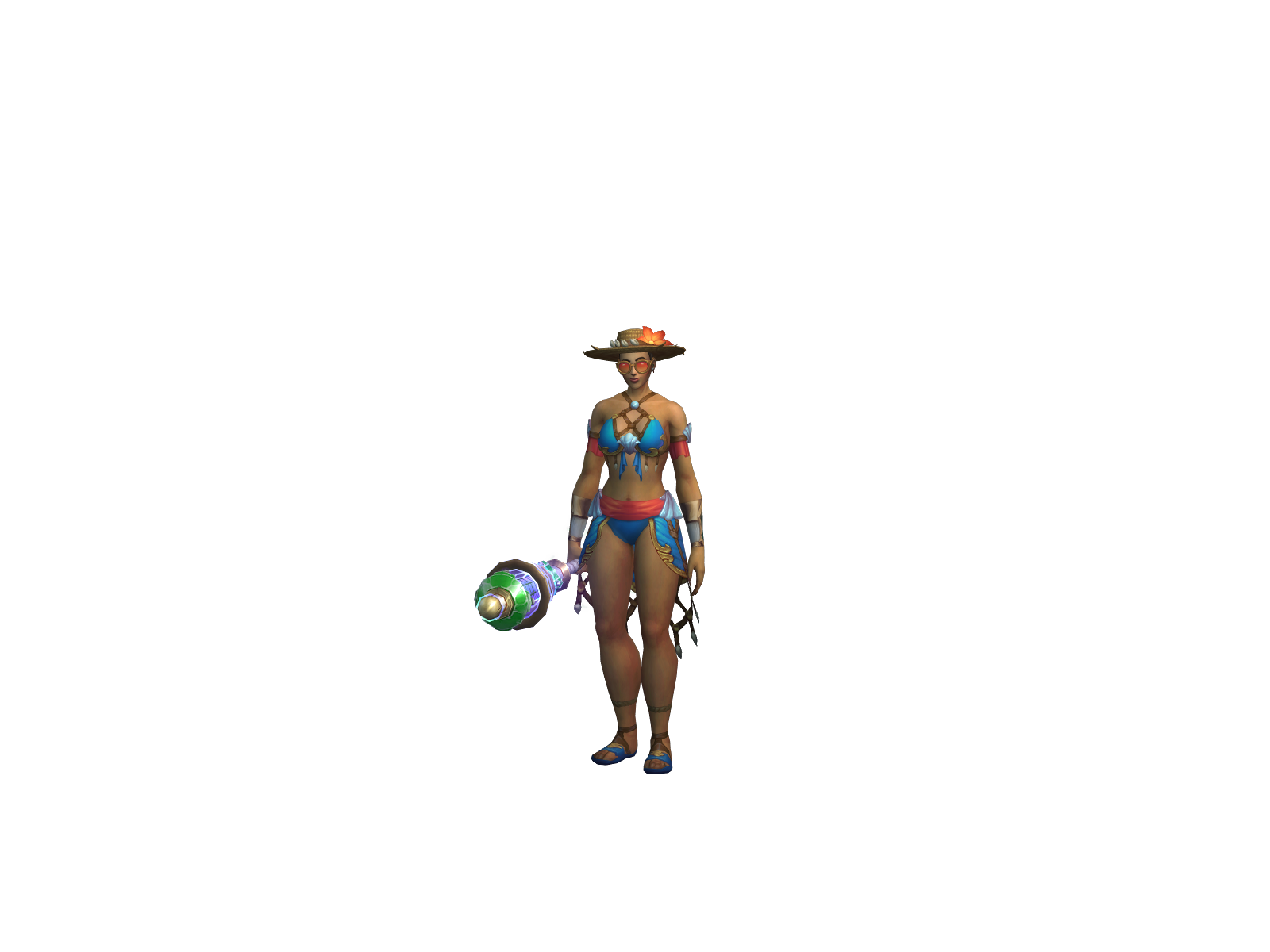 Fishér 3D character render