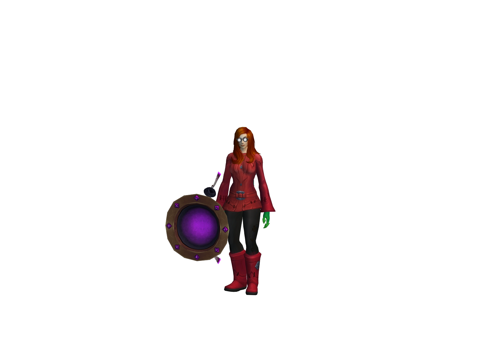 Nusaybah 3D character render