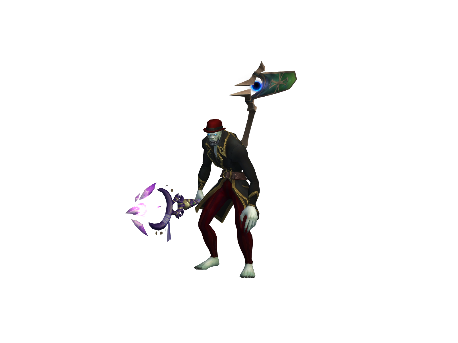 Pressbtn 3D character render