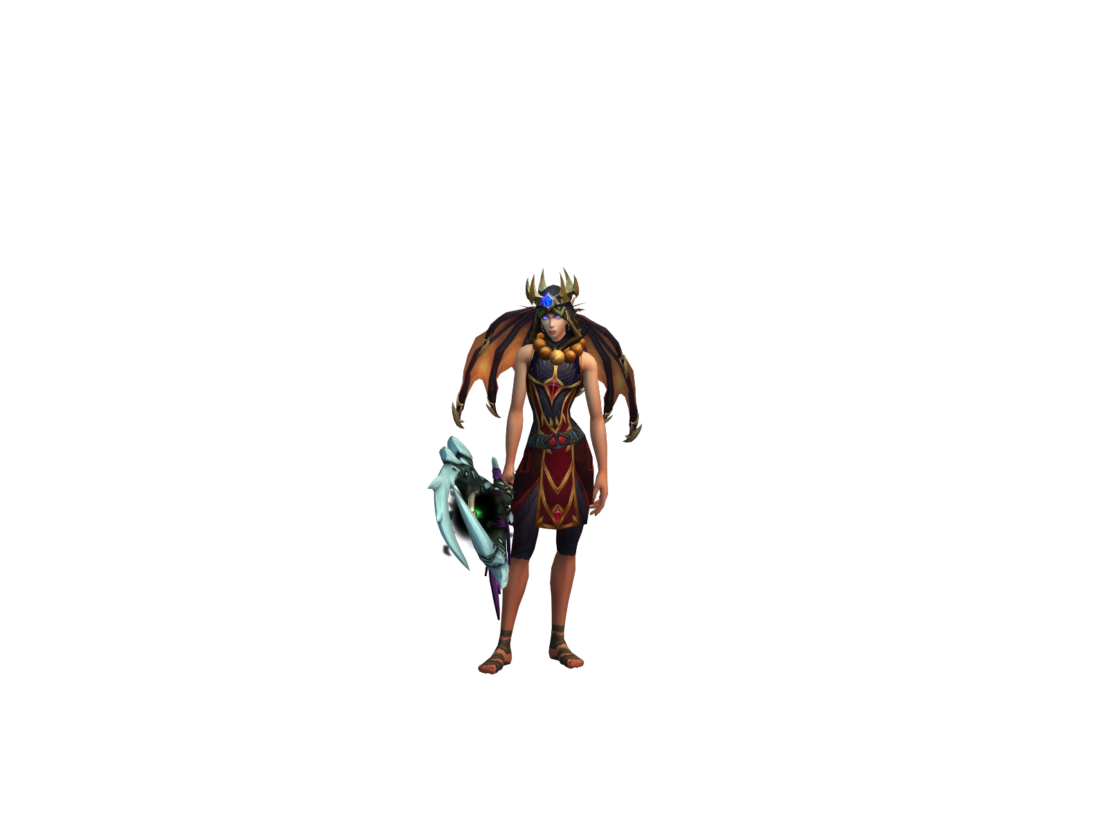 Evailya 3D character render