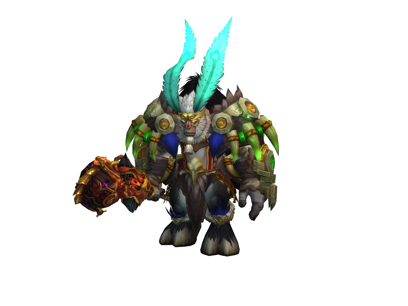 Tautau 3D character render