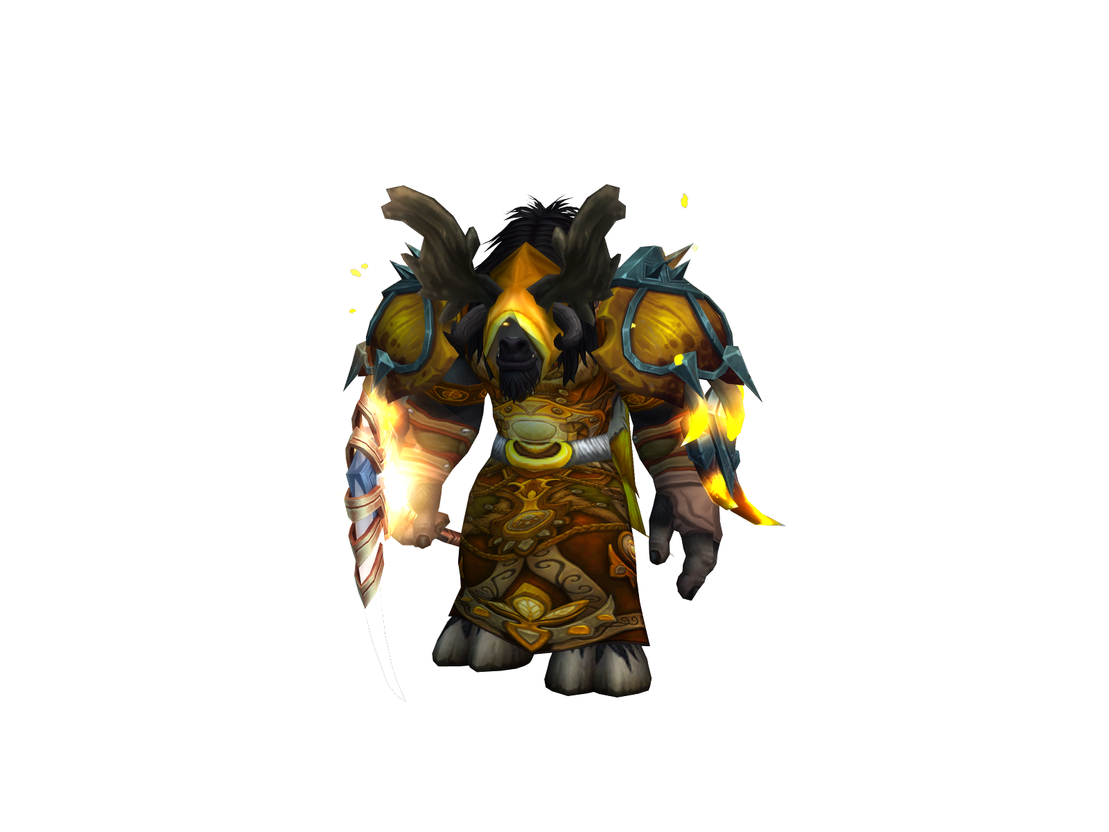 Feralybaked 3D character render