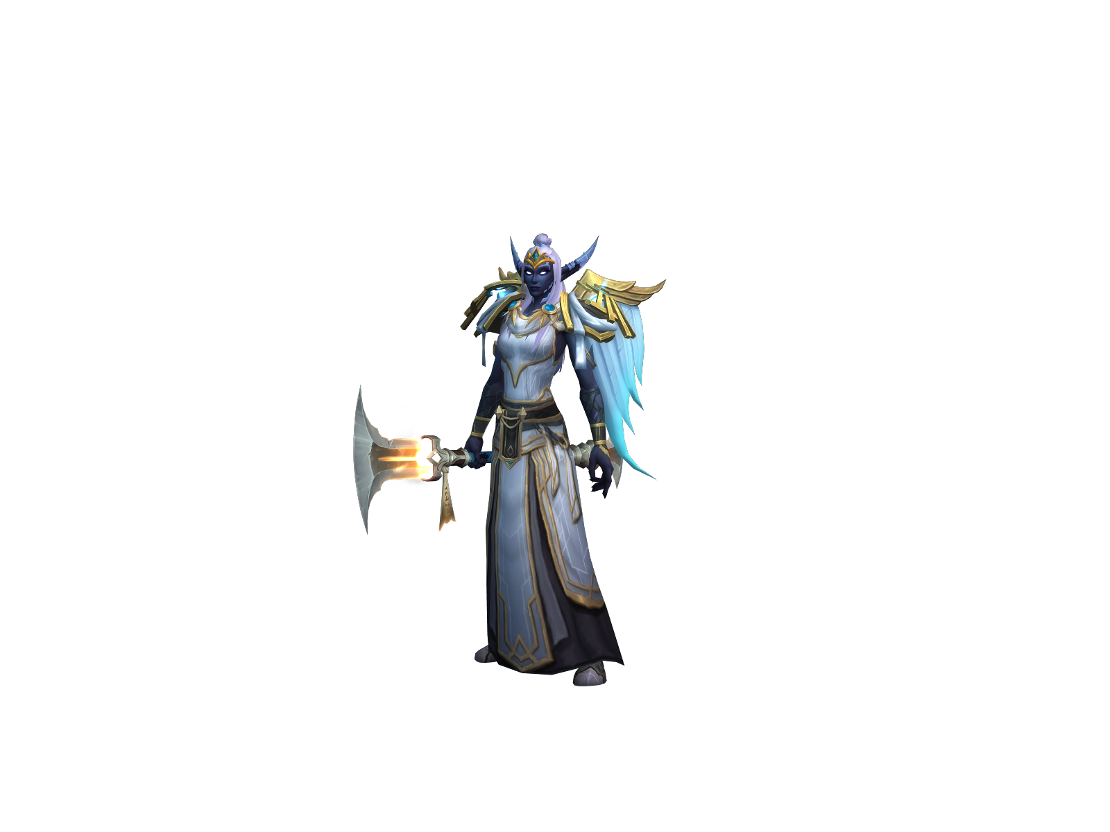 Ellunar 3D character render