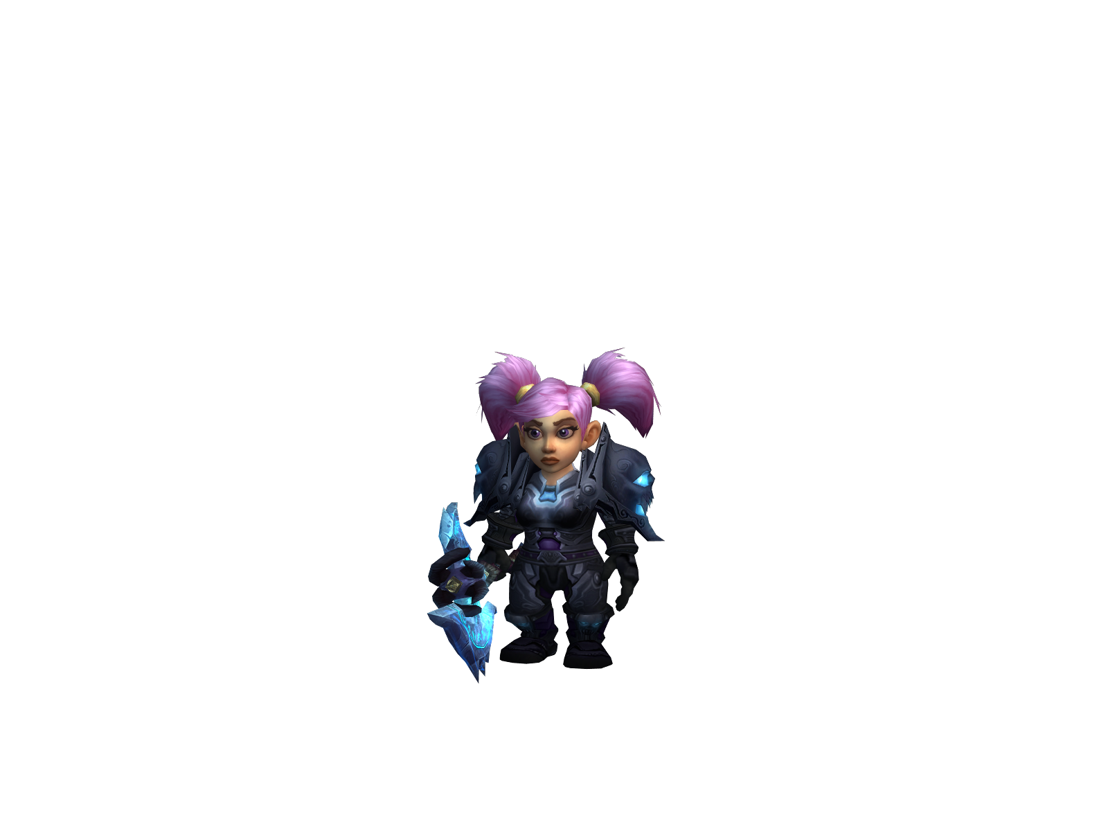 Show 3D character render