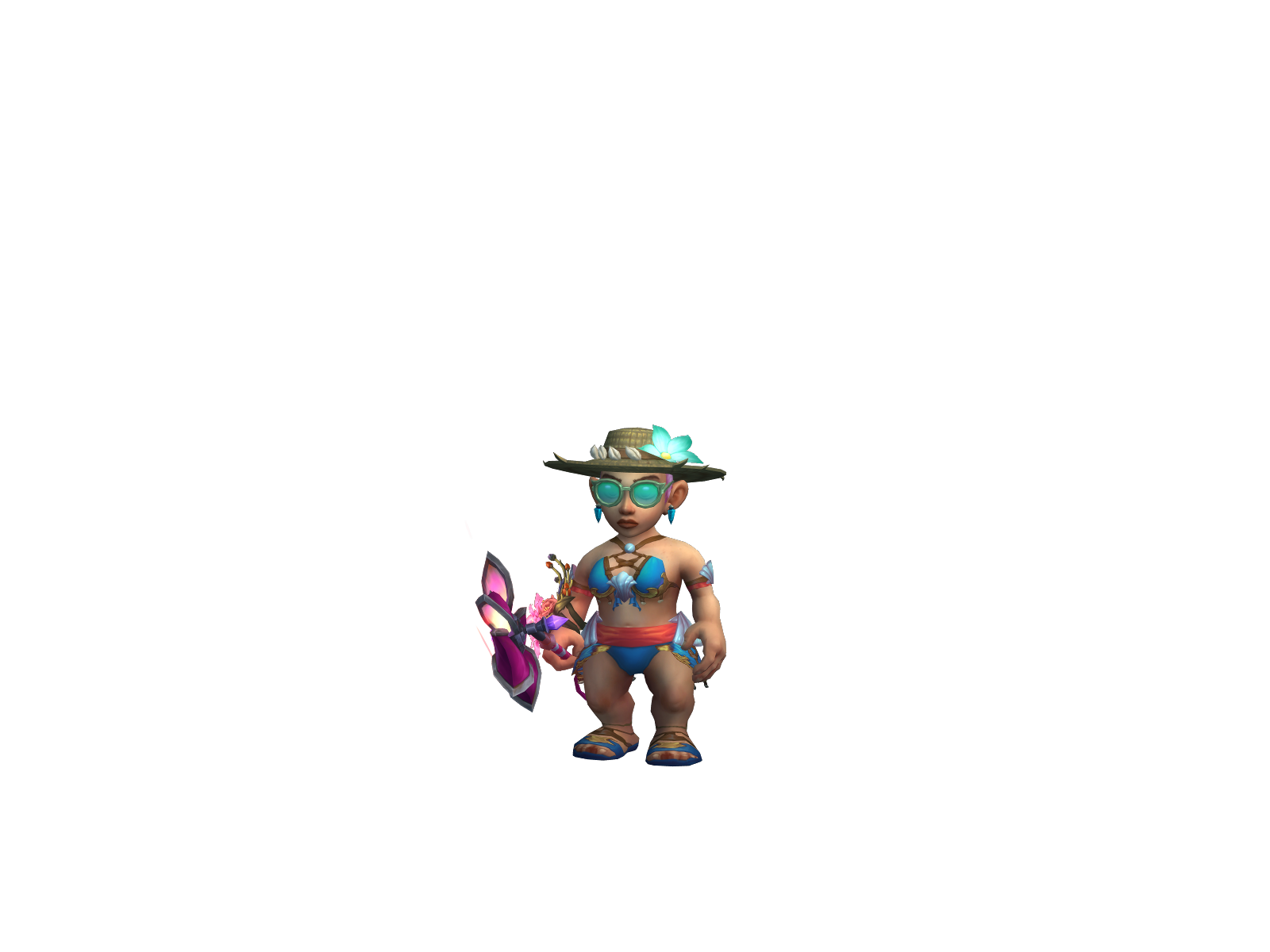 Mayshowgunmo 3D character render