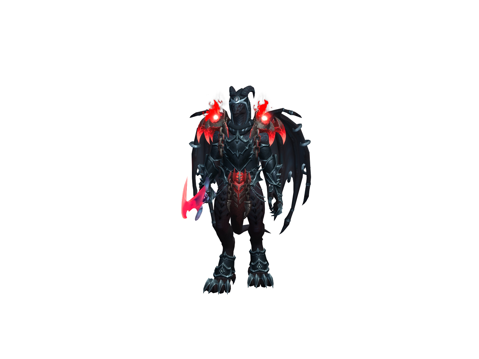 Flameraker 3D character render