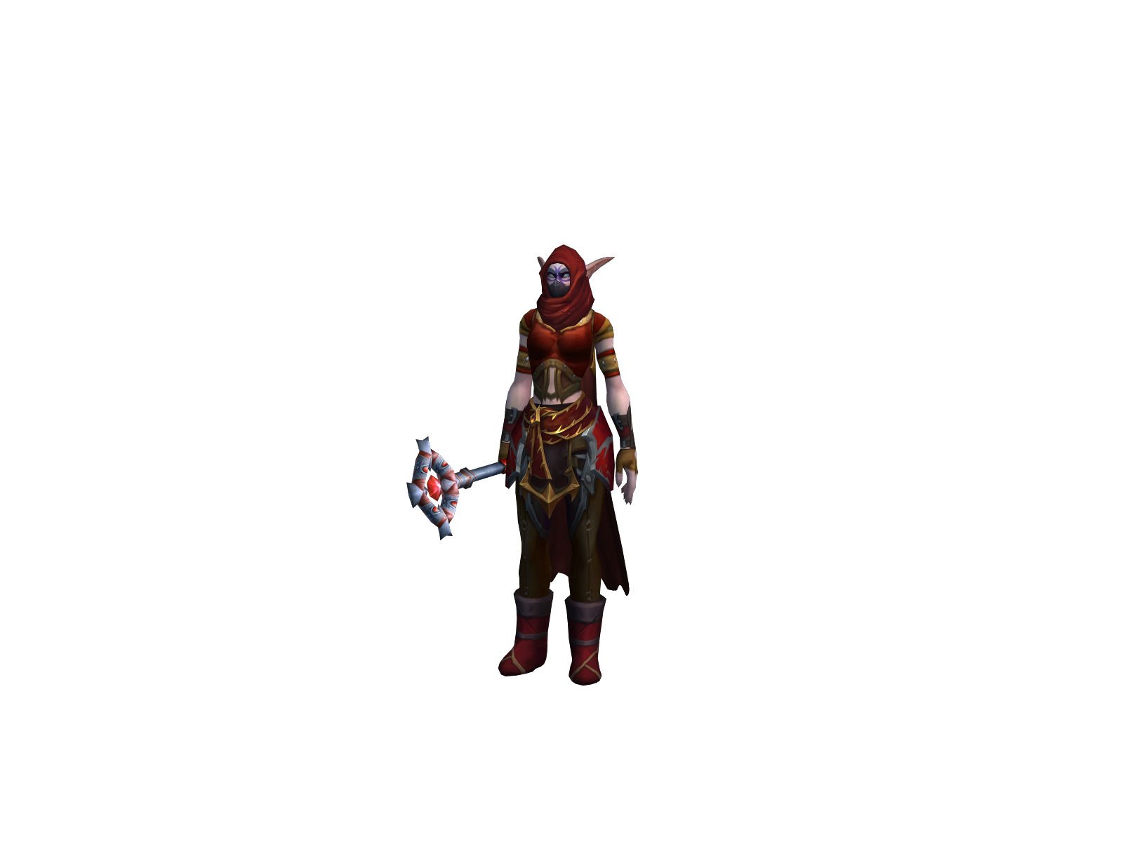 Darkermonk 3D character render