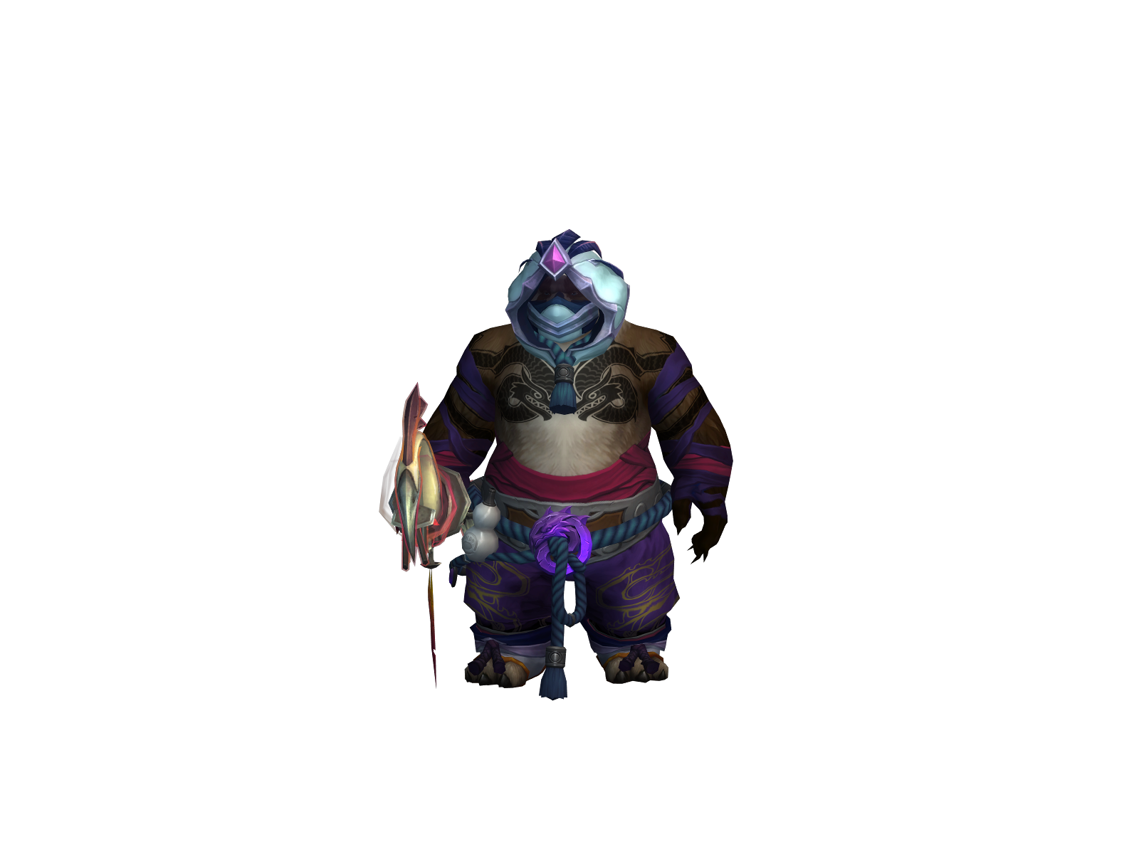 Monkitsu 3D character render