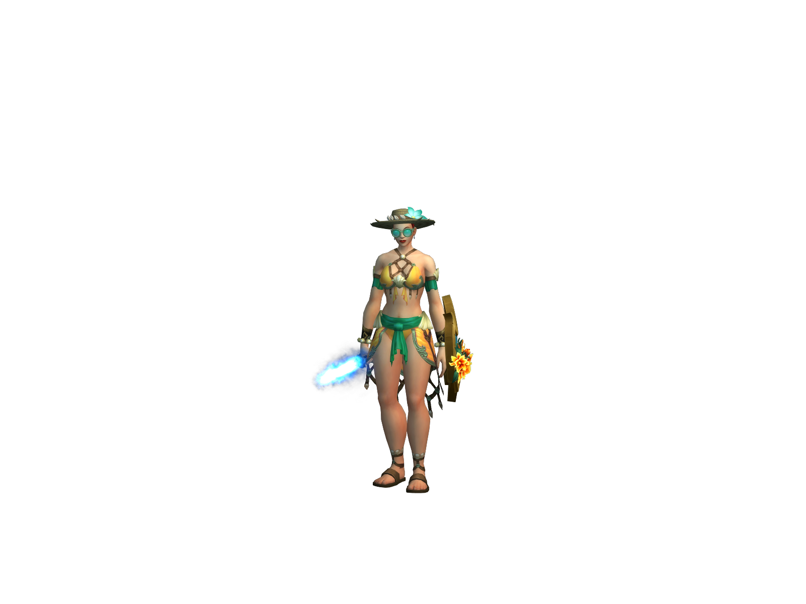 Péll 3D character render