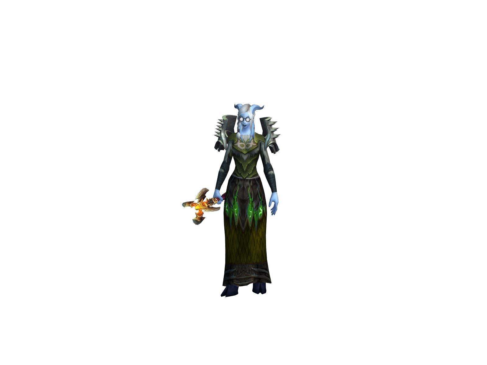 Shamlow 3D character render