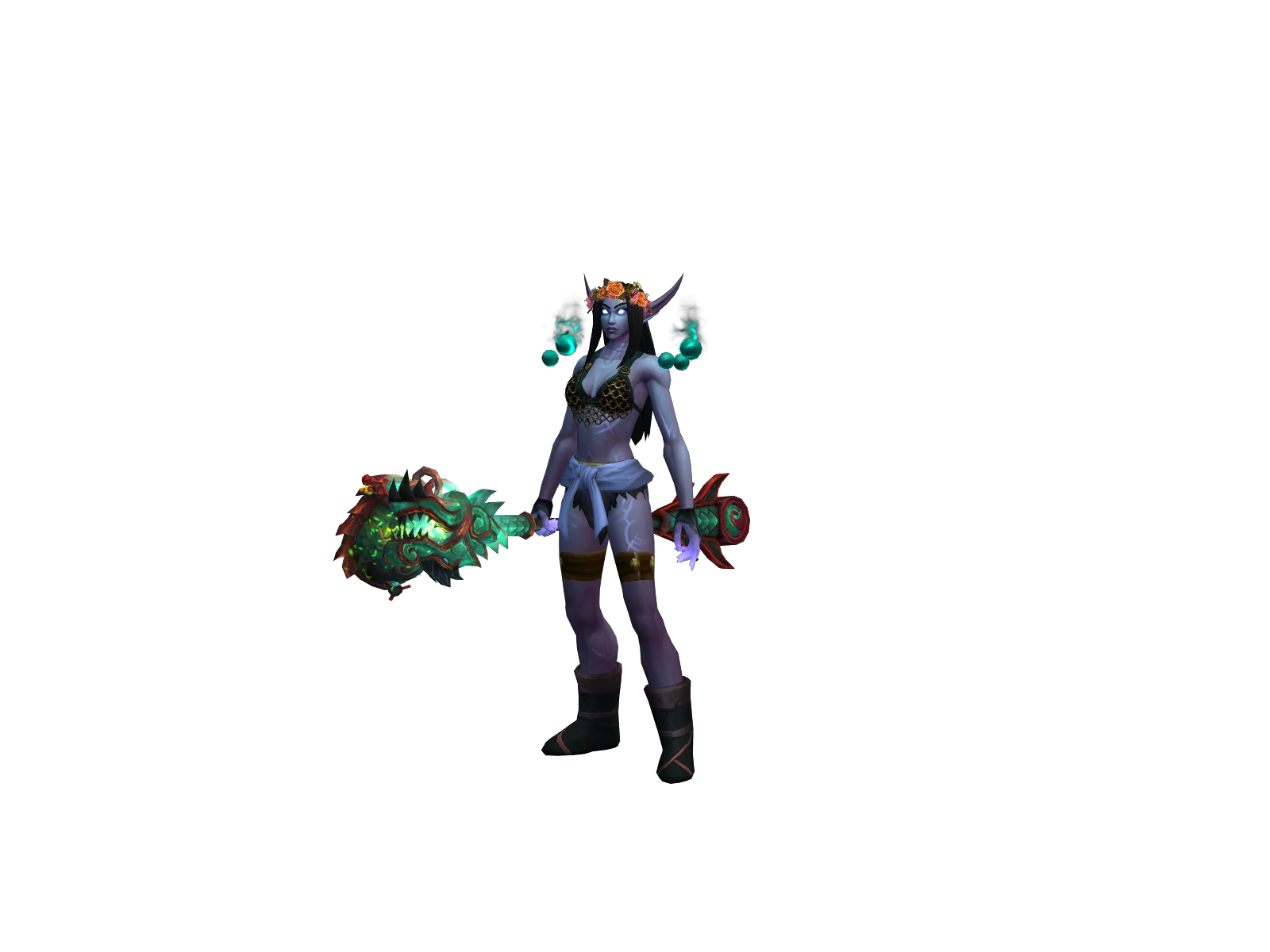 Wetbaddie 3D character render
