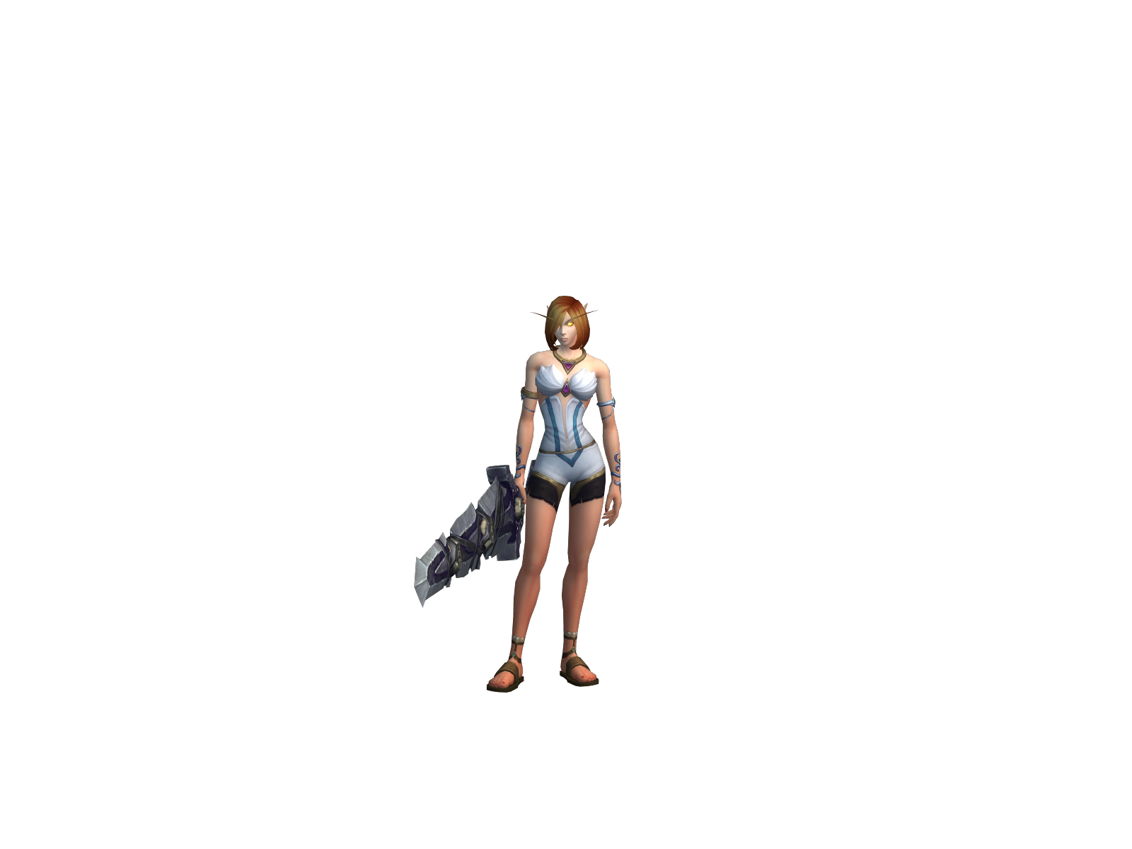 Ikunah 3D character render
