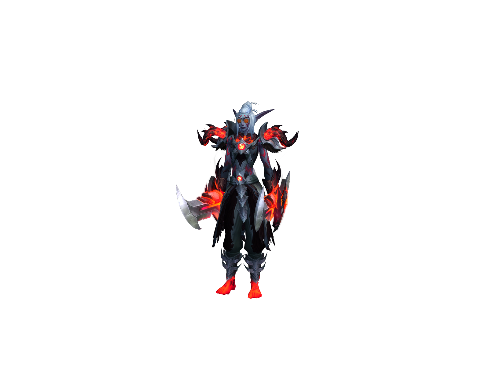 Burntglizzy 3D character render