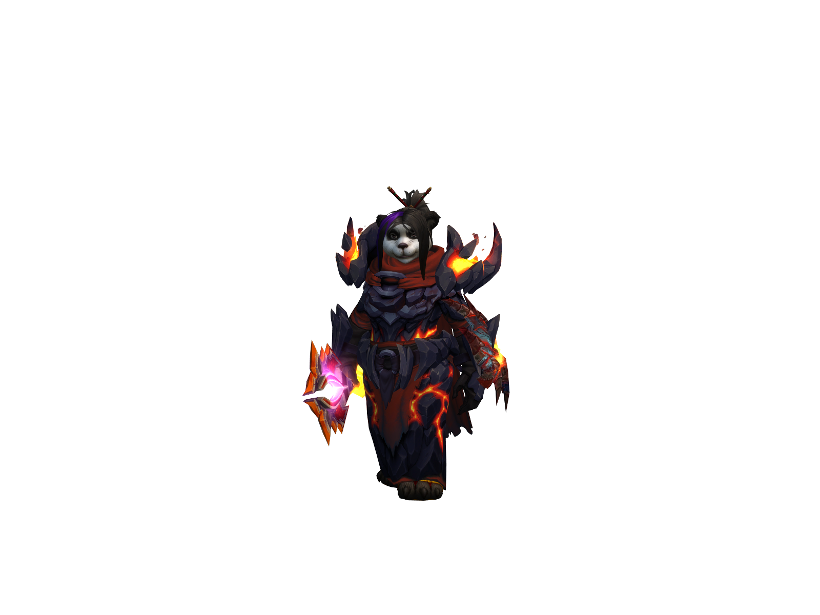 Pandatotems 3D character render