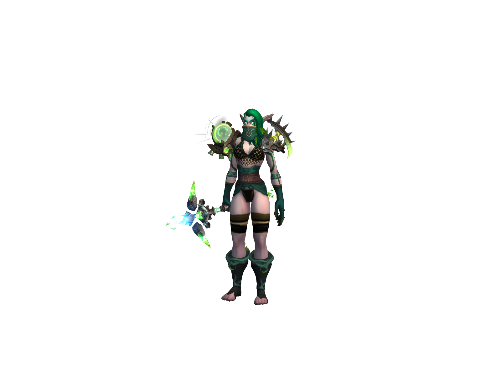 Dayak 3D character render