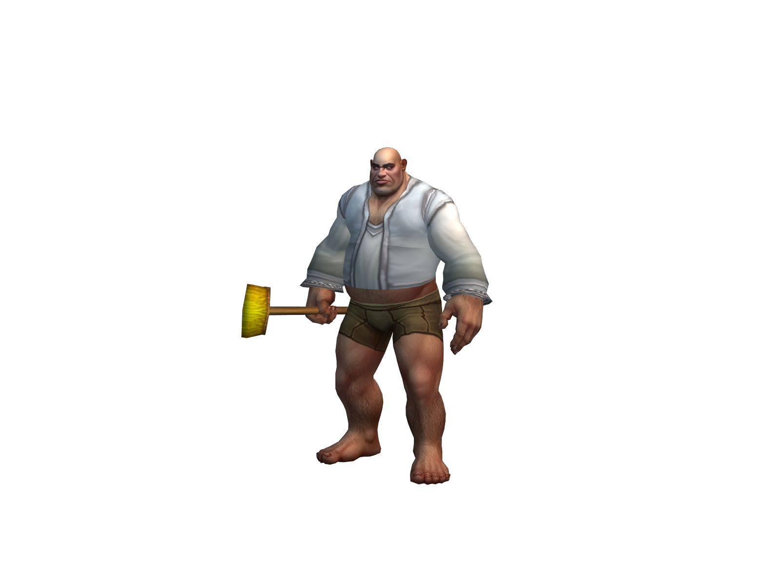 Urinalpubes 3D character render