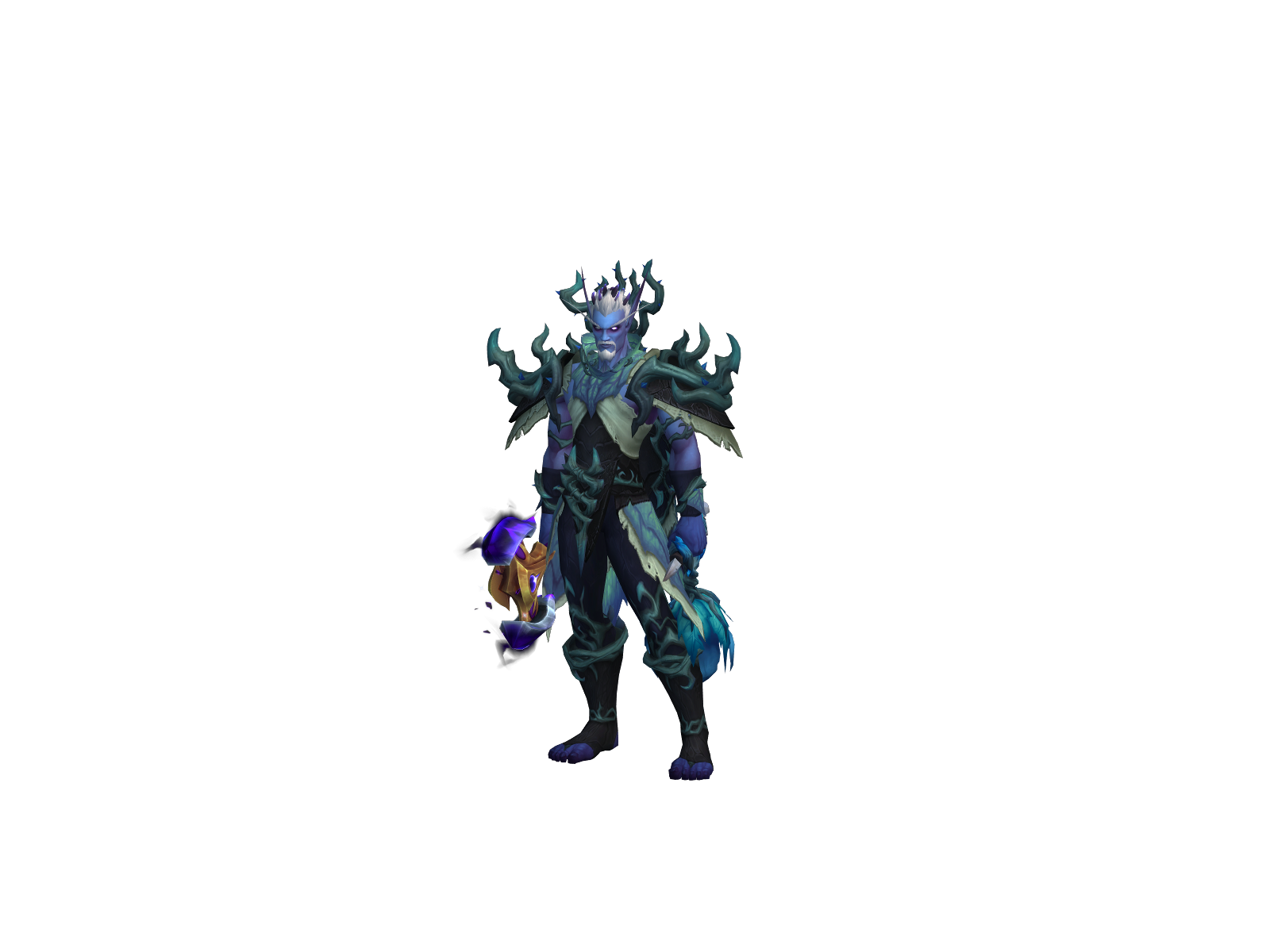 Shadowbangs 3D character render
