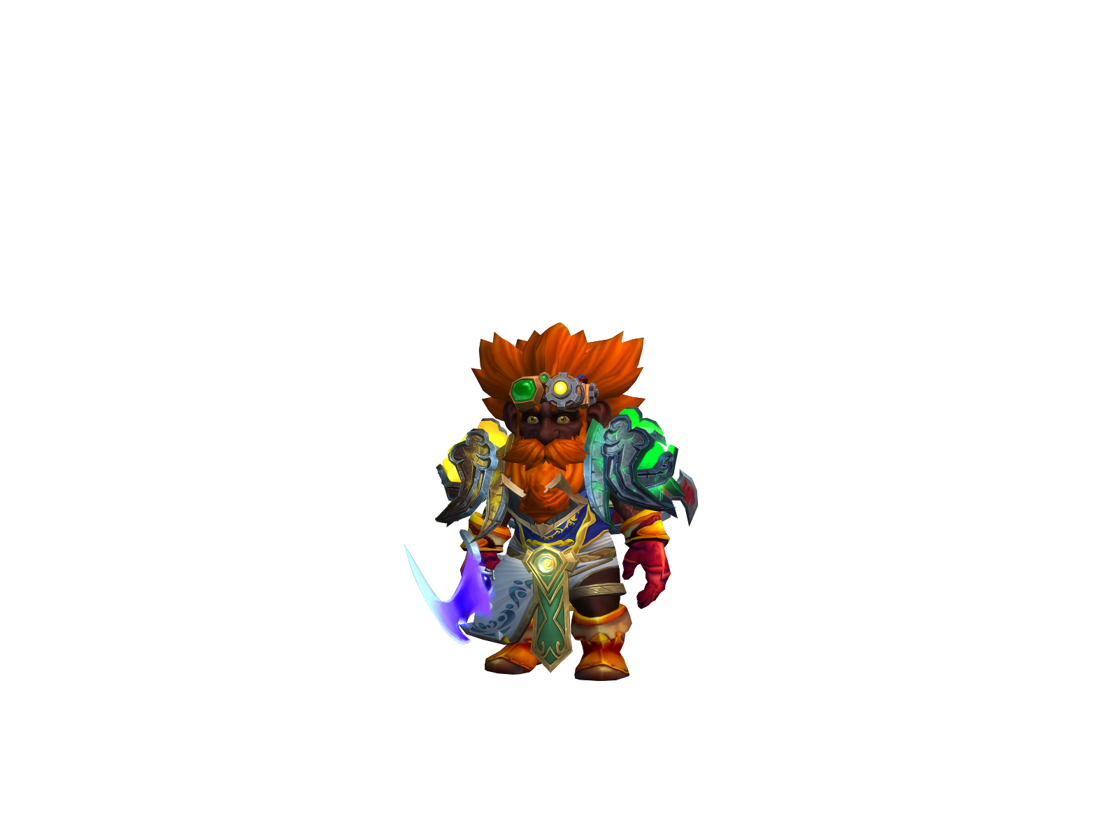Popuungwar 3D character render