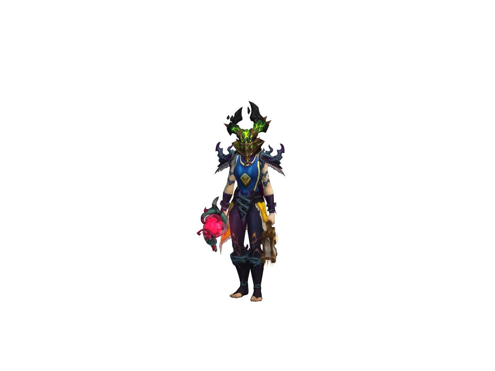 Pushhand 3D character render