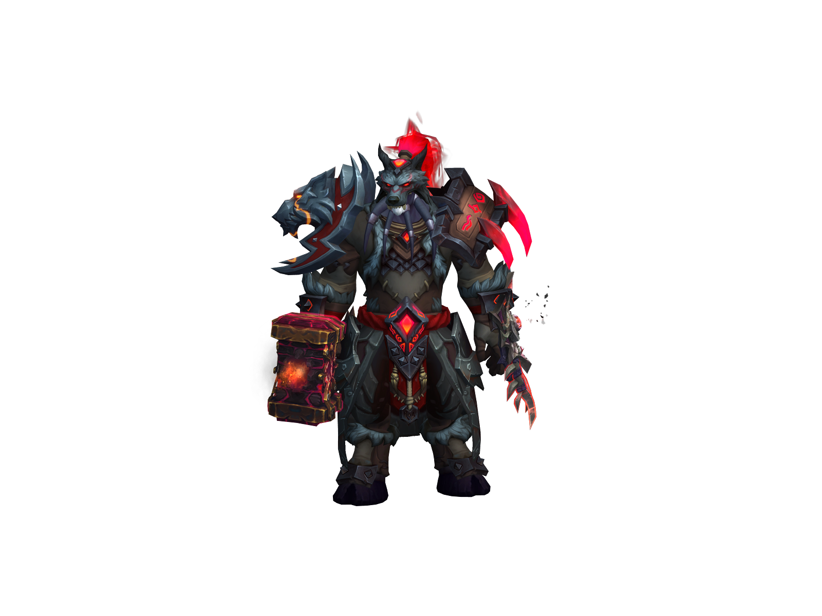 Shadowolf 3D character render