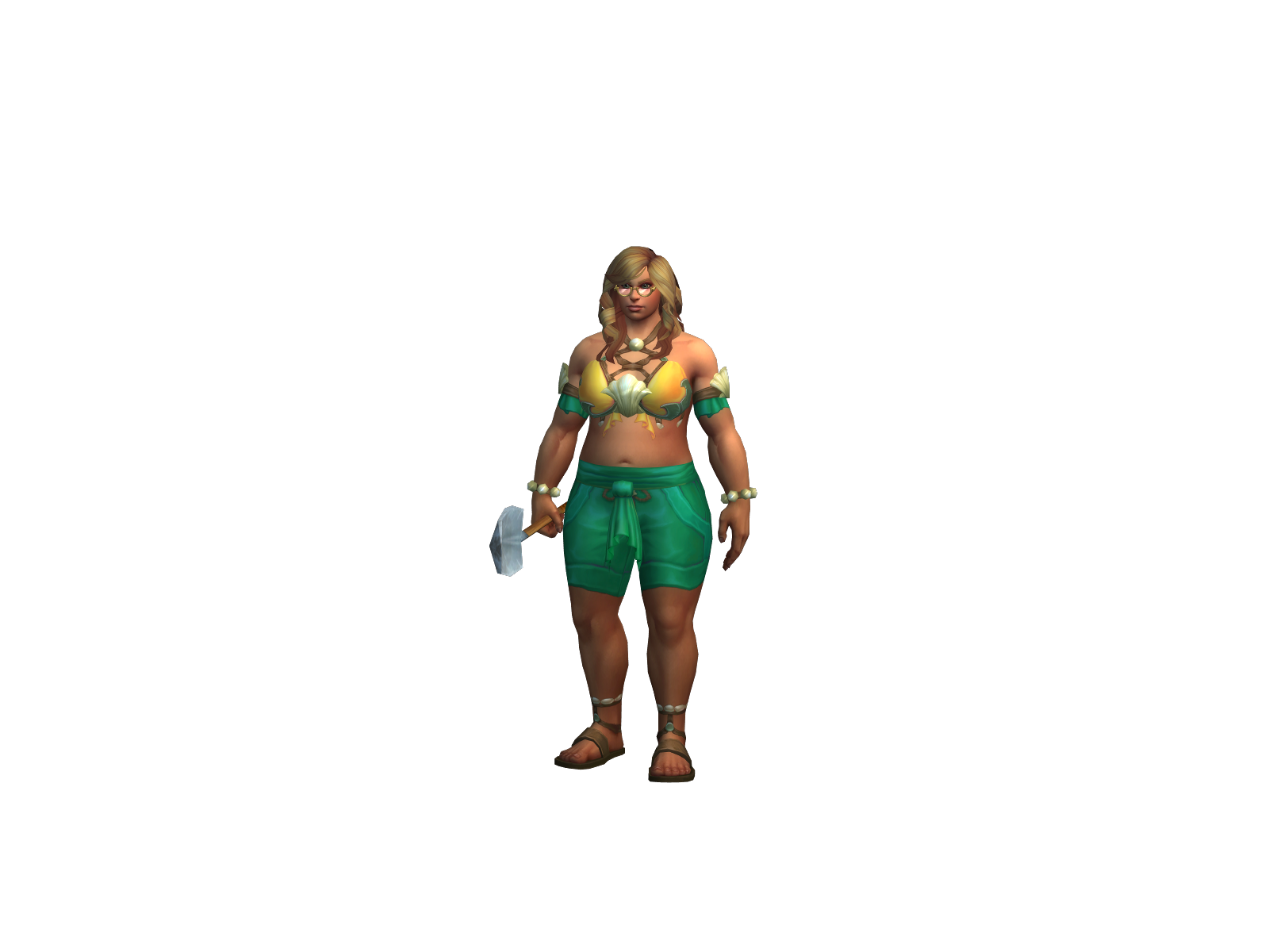 Ssjkaren 3D character render