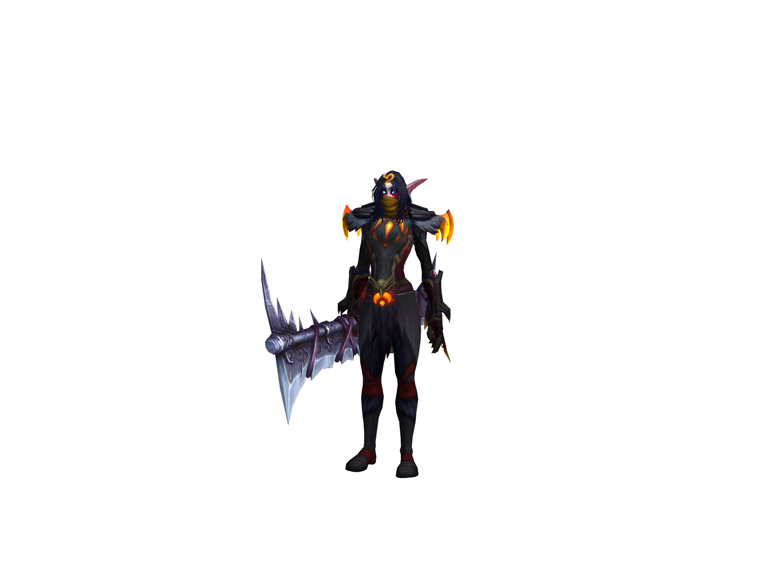 Proteased 3D character render