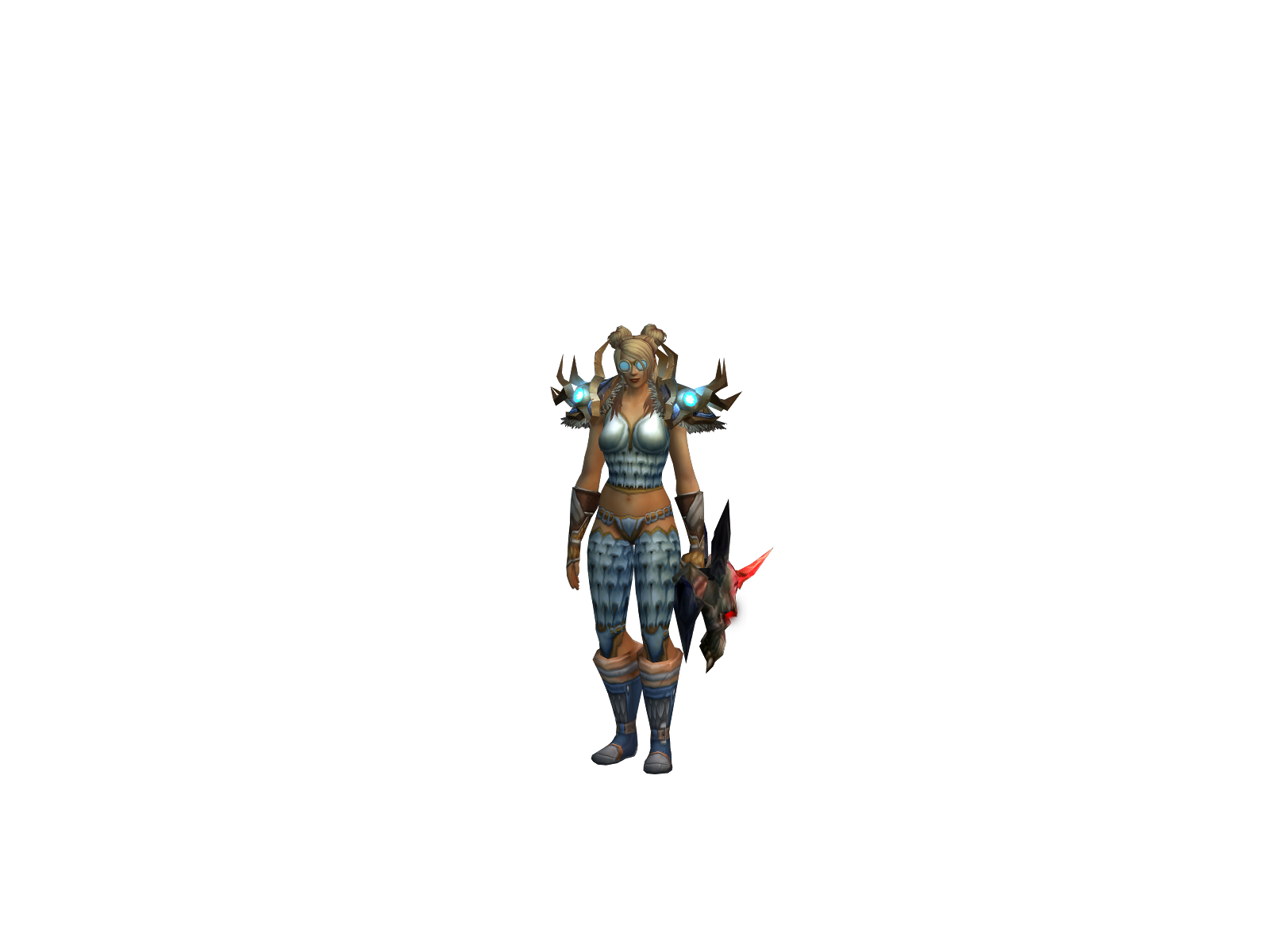 Brokentech 3D character render